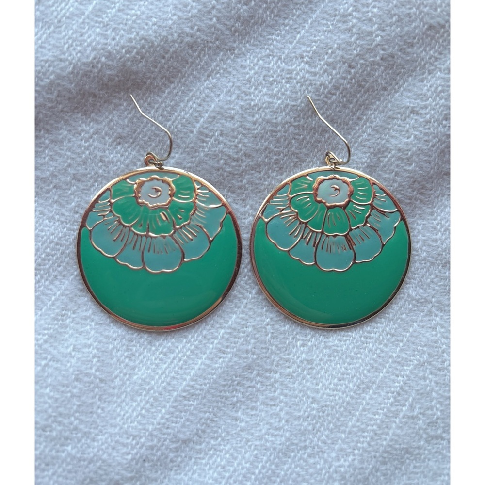 Floral Circle Earrings